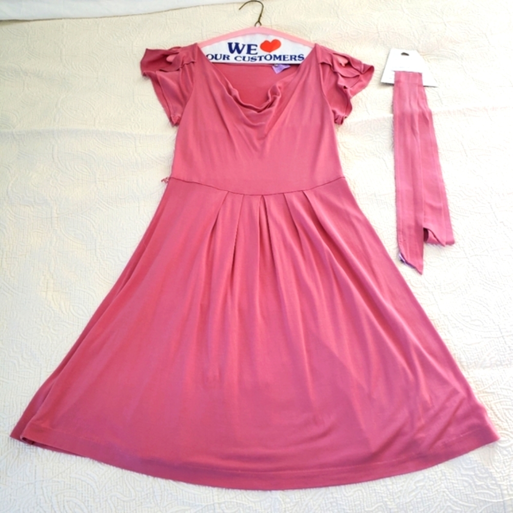 Banana Republic Pink Cowl Neck Dress